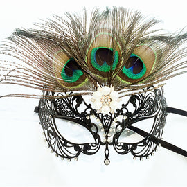 Filigree Rhinestone Masquerade Mask