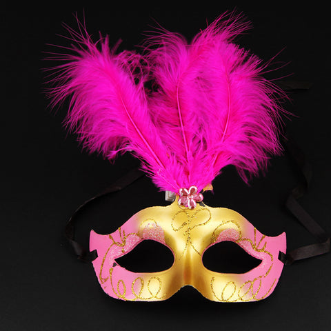 Halloween Feather Mask