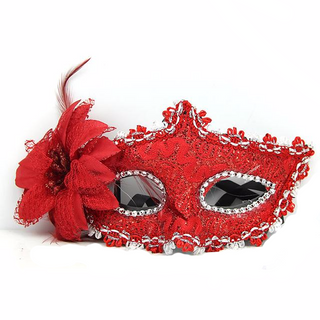 Sexy Lace Feather Masquerade Mask
