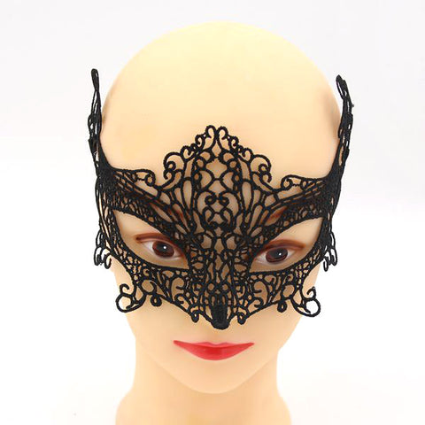 Black Sexy Lady Lace Mask