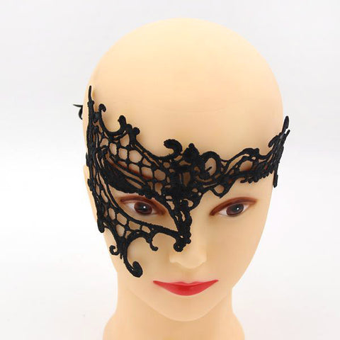 Black Sexy Lady Lace Mask