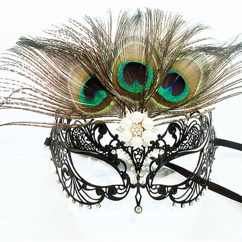 Filigree Rhinestone Masquerade Mask